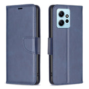 For Xiaomi Redmi Note 12 4G Global Lambskin Texture Leather Phone Case(Blue)