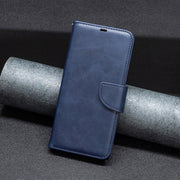 For Samsung Galaxy A24 4G Lambskin Texture Leather Phone Case(Blue)