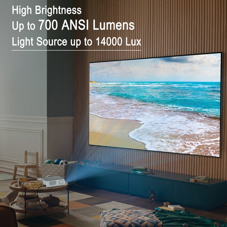 MECOOL KP1 1920x1080P 700ANSI Lumens Portable Mini LCD Smart Projector(US Plug)