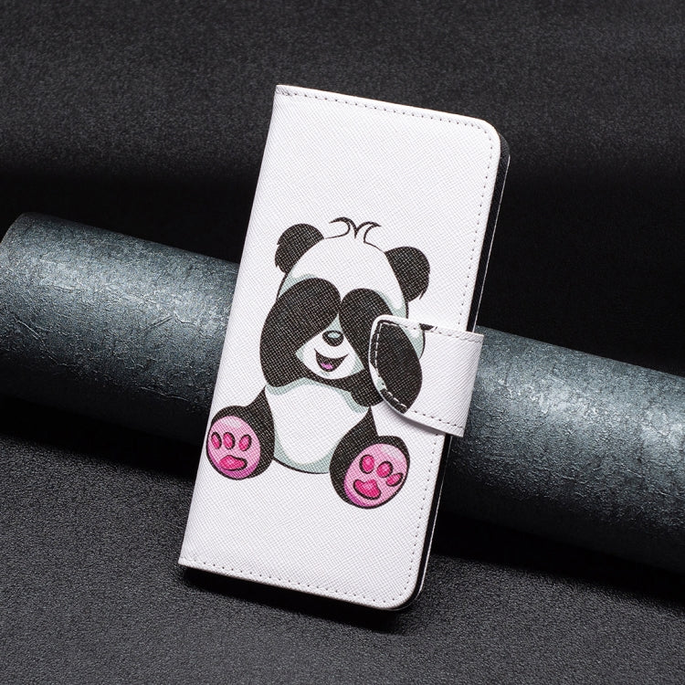 For Xiaomi Redmi Note 12 4G Global Colored Drawing Leather Phone Case(Panda)