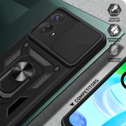 For Motorola Moto G53 5G Sliding Camera Cover Design TPU+PC Phone Case(Green)