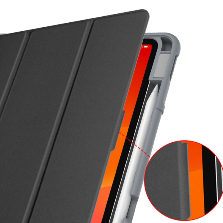 For iPad Pro 11 2022 / 2021 / 2020 Mutural Horizontal Flip Leather Tablet Case with Holder & Pen Slot(Black)
