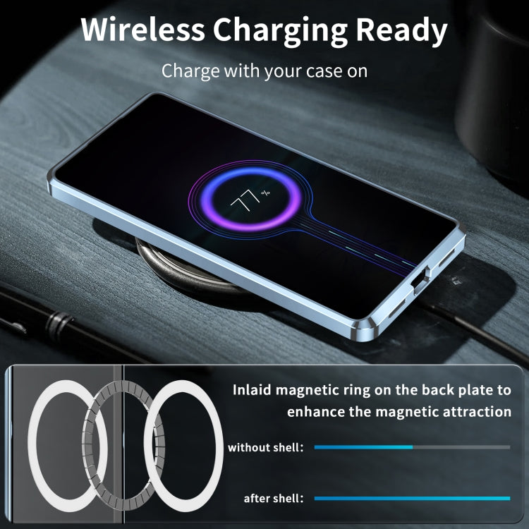 For Xiaomi 13 Pro MagSafe Magnetic Frosted Metal Phone Case(Blue)