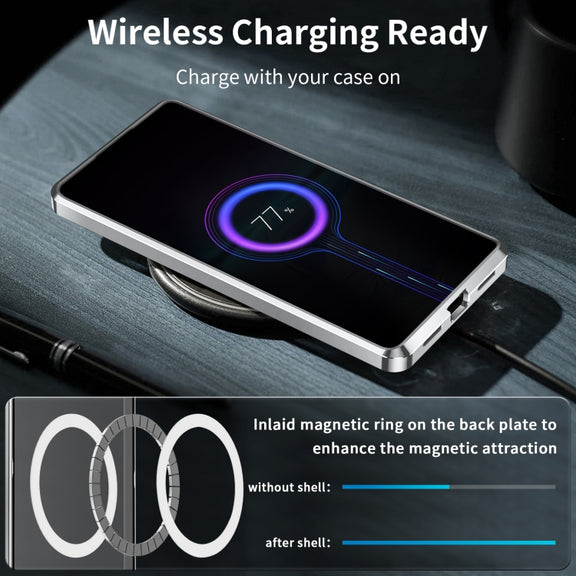 For Xiaomi 13 Pro MagSafe Magnetic Frosted Metal Phone Case(Silver)