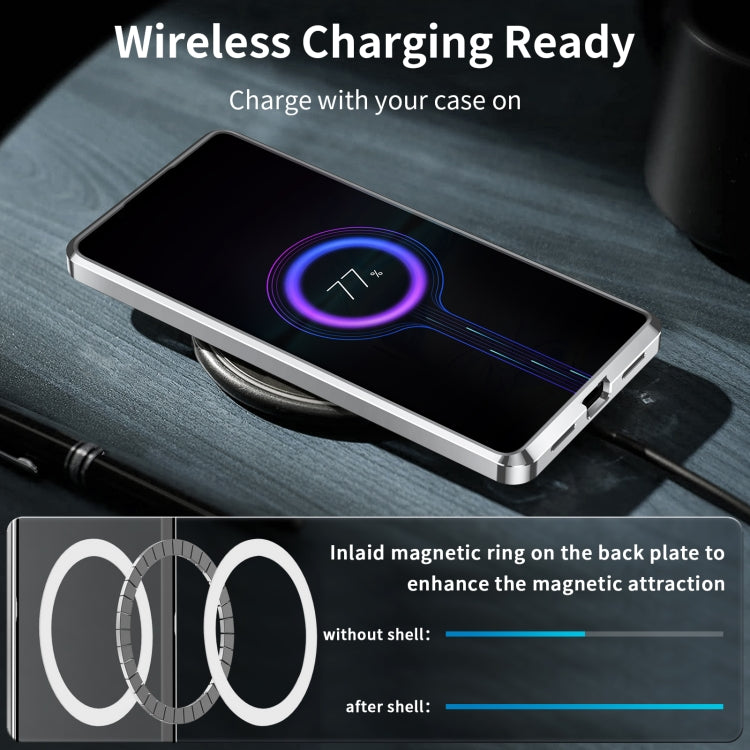 For Xiaomi 13 Pro MagSafe Magnetic Frosted Metal Phone Case(Silver)