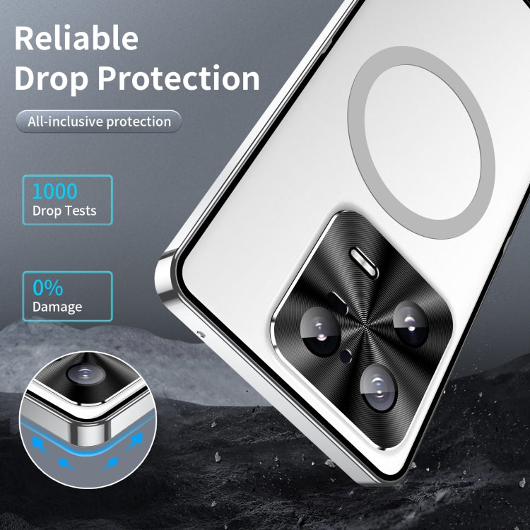 For Xiaomi 13 Pro MagSafe Magnetic Frosted Metal Phone Case(Silver)