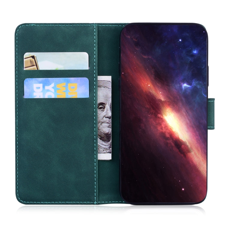For Xiaomi Redmi 12C / 11A Tiger Embossing Pattern Flip Leather Phone Case(Green)