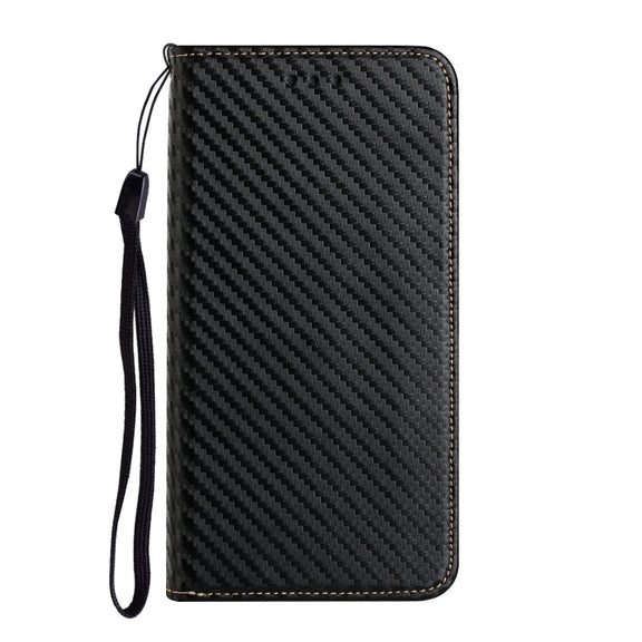 For Xiaomi Redmi Note 12 5G Global/Poco X5 Carbon Fiber Texture Magnetic Flip Leather Phone Case(Black)