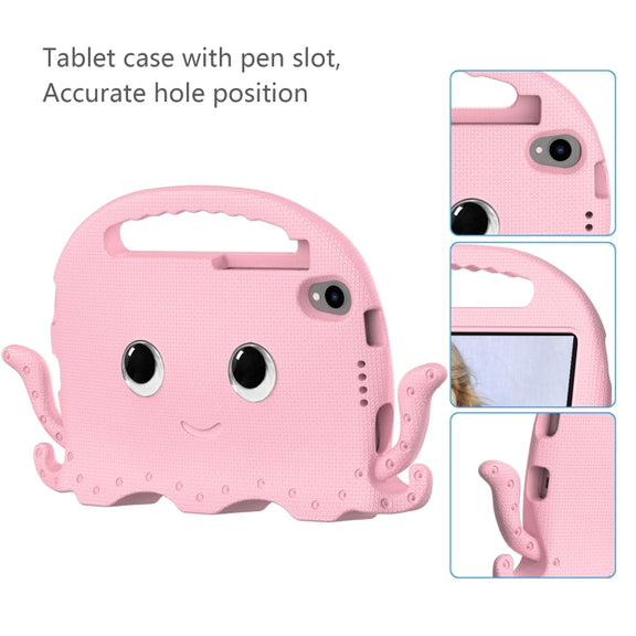 For Lenovo Tab M8 4th Gen Octopus Style EVA + PC Tablet Case with Strap(Pink)