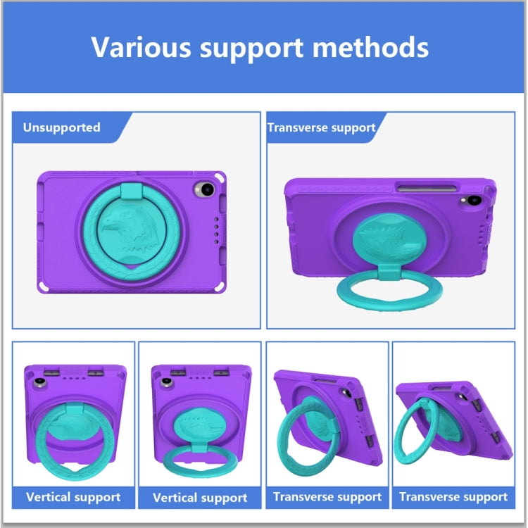 For Lenovo Tab M8 4th Gen EVA + PC Shockproof Tablet Case without Water-resistant Frame(Purple)