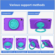 For Lenovo Tab M8 4th Gen EVA + PC Shockproof Tablet Case without Water-resistant Frame(Purple)