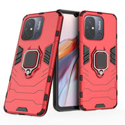 For Xiaomi Redmi 12C Magnetic Ring Holder PC + TPU Phone Case(Red)