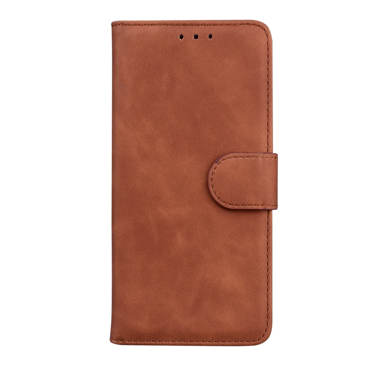 For Xiaomi Redmi 12C / 11A Skin Feel Pure Color Flip Leather Phone Case(Brown)