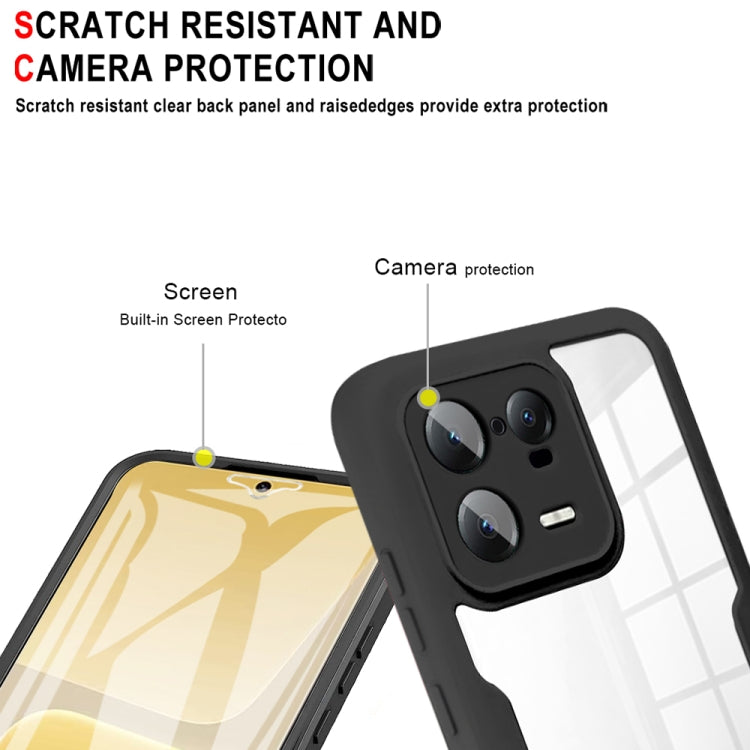 For Xiaomi 13 Pro Acrylic + TPU 360 Degrees Full Coverage Phone Case(Black)