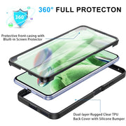 For Xiaomi Redmi Note 12 5G / Poco X5 Acrylic + TPU 360 Degrees Full Coverage Phone Case(Black)