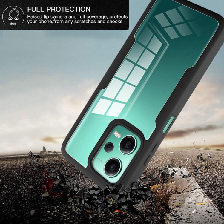 For Xiaomi Redmi Note 12 5G / Poco X5 Acrylic + TPU 360 Degrees Full Coverage Phone Case(Black)