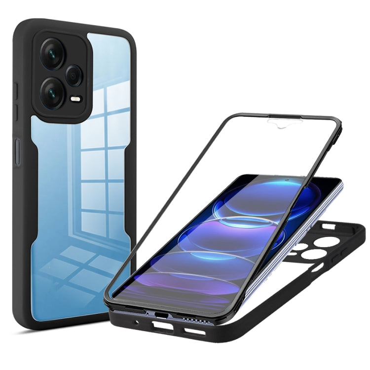 For Xiaomi Redmi Note 12 Pro 5G / Poco X5 Pro Acrylic + TPU 360 Degrees Full Coverage Phone Case(Black)
