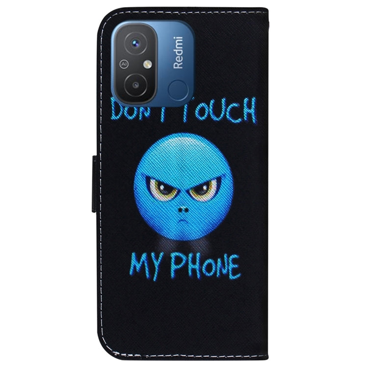 For Xiaomi Redmi 12C / 11A Coloured Drawing Flip Leather Phone Case(Anger)