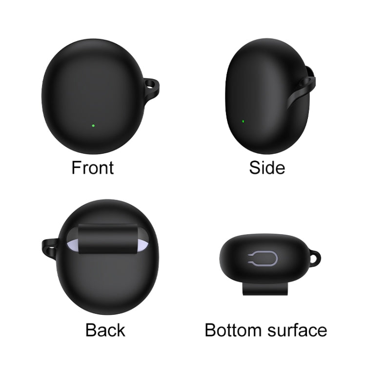 For OPPO Enco Air 3 Silicone Wireless Earphone Protective Case(Deep Green)