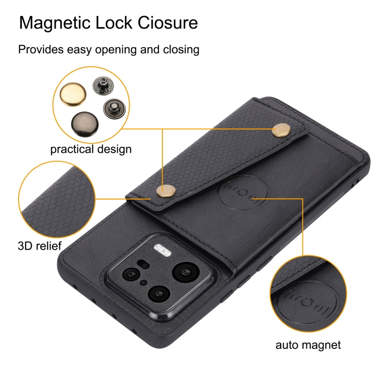 For Xiaomi 13 Double Buckle Magnetic Phone Case(Blue)