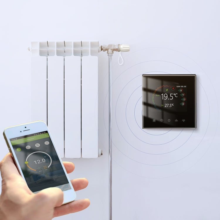 BHT-2002GALM 220V Smart Home Heating Thermostat Water Heating WiFi Thermostat(Black)