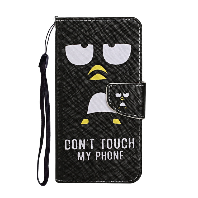 For Xiaomi Redmi 12C Colored Drawing Pattern Flip Leather Phone Case(Penguin)
