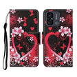 For Xiaomi Redmi 12C Colored Drawing Pattern Flip Leather Phone Case(Red Heart) - free shipping - PMC TechLife - Order now!