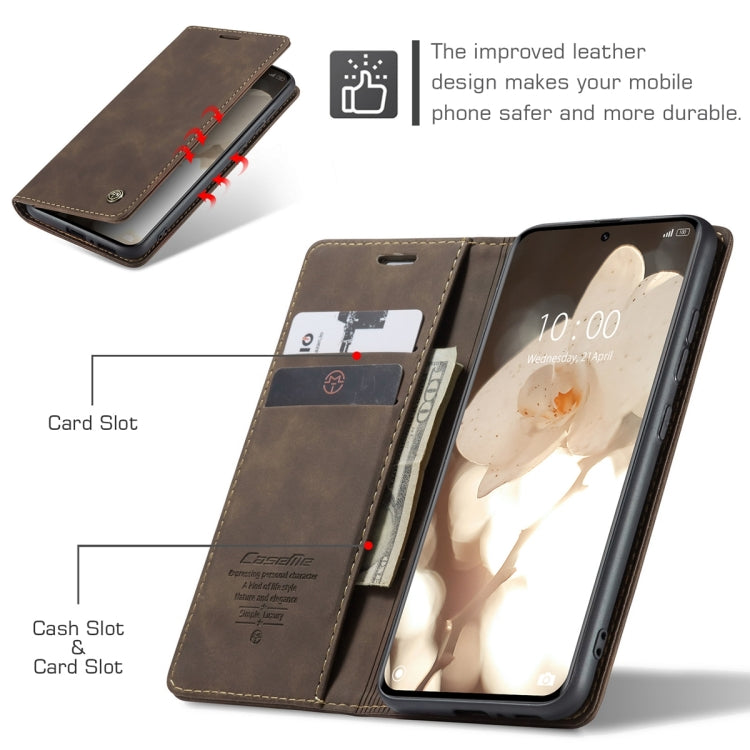 For Xiaomi 13 Pro CaseMe 013 Multifunctional Horizontal Flip Leather Phone Case(Coffee)