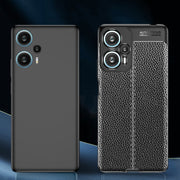 For Xiaomi Redmi Note 12 Turbo Litchi Texture Shockproof TPU Phone Case(Black)