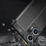 For Xiaomi Redmi Note 12 Turbo Litchi Texture Shockproof TPU Phone Case(Black)
