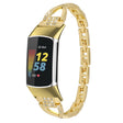 For Fitbit Charge 2 Diamond Metal Watch Band(Gold) -  by PMC TechLife | Online Shopping South Africa | PMC TechLife