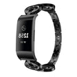 For Fitbit Charge 5 Sun Moon Star Diamond Metal Watch Band(Black) -  by PMC TechLife | Online Shopping South Africa | PMC TechLife