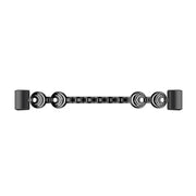 For Fitbit Charge 5 Sun Moon Star Diamond Metal Watch Band(Black)