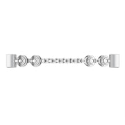 For Fitbit Charge 3 / 4 Sun Moon Star Diamond Metal Watch Band(Silver)