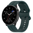 For Amazfit GTR Mini 20mm Flat Head Groove Reverse Buckle Silicone Watch Band(Dark Green) -  by PMC TechLife | Online Shopping South Africa | PMC TechLife