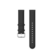 For Amazfit GTR Mini Round Tail Genuine Leather Watch Band(Black)