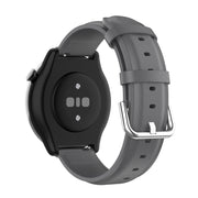 For Amazfit GTR Mini Round Tail Genuine Leather Watch Band(Gray)