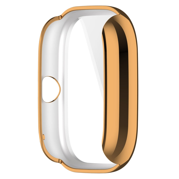 For Amazfit GTS4 Mini Full Coverage TPU Electroplating Watch Protective Case(Rose Gold)