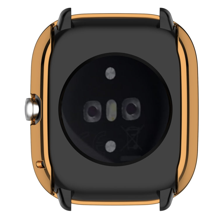 For Amazfit GTS4 Mini Full Coverage TPU Electroplating Watch Protective Case(Rose Gold)