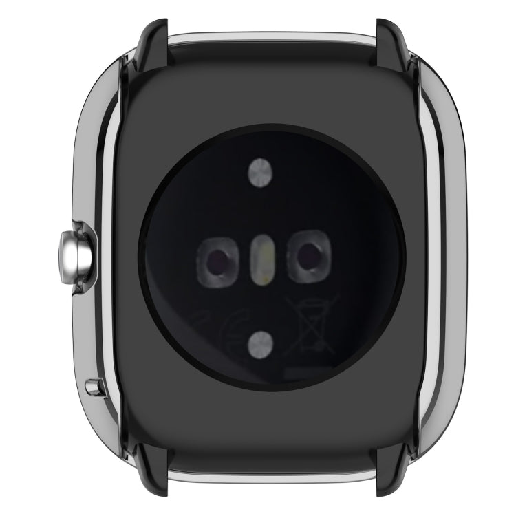 For Amazfit GTS4 Mini Full Coverage TPU Electroplating Watch Protective Case(Silver)