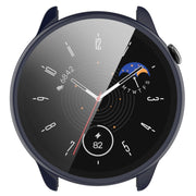 For Amazfit GTR Mini PC + Tempered Film Integrated Watch Protective Case(Ink Blue)