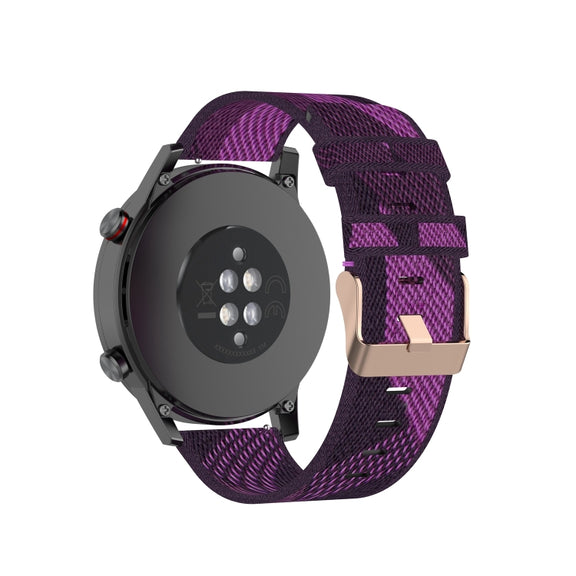 For Honor Watch GS 3i 22mm Nylon Woven Watch Band(Purple)