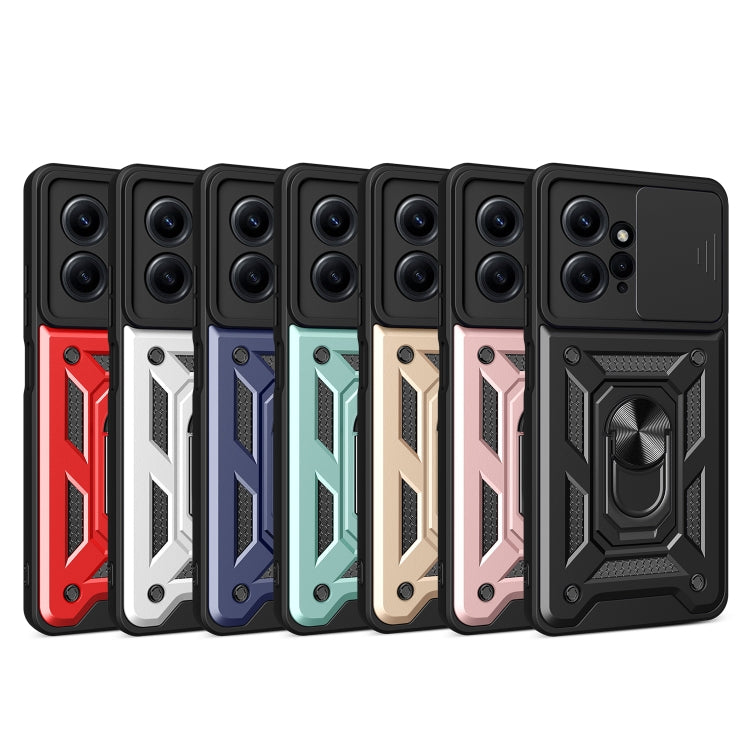 For Xiaomi Redmi Note 12 4G Global Sliding Camera Cover Design Phone Case(Black)