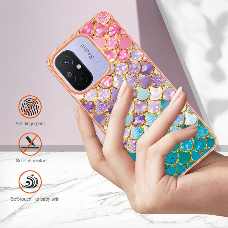 For Xiaomi Redmi 12C/11A 4G Global Electroplating IMD TPU Phone Case(Colorful Scales)