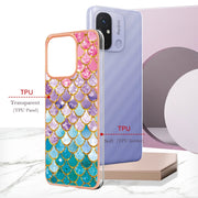 For Xiaomi Redmi 12C/11A 4G Global Electroplating IMD TPU Phone Case(Colorful Scales)