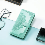 For Xiaomi Redmi Note 12 4G Global Mandala Flower Embossed Leather Phone Case(Green)