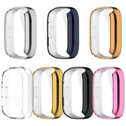 For Redmi Watch 3 Full Coverage TPU Electroplating Watch Protective Case(Black)