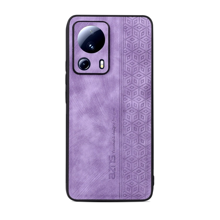 For Xiaomi 13 Lite / Civi 2 AZNS 3D Embossed Skin Feel Phone Case(Purple)