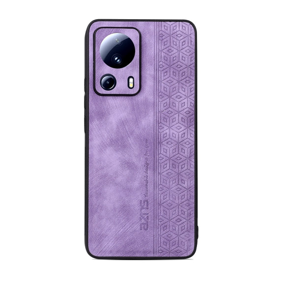 For Xiaomi 13 Lite / Civi 2 AZNS 3D Embossed Skin Feel Phone Case(Purple)