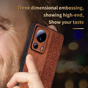 For Xiaomi 13 Lite / Civi 2 AZNS 3D Embossed Skin Feel Phone Case(Purple)